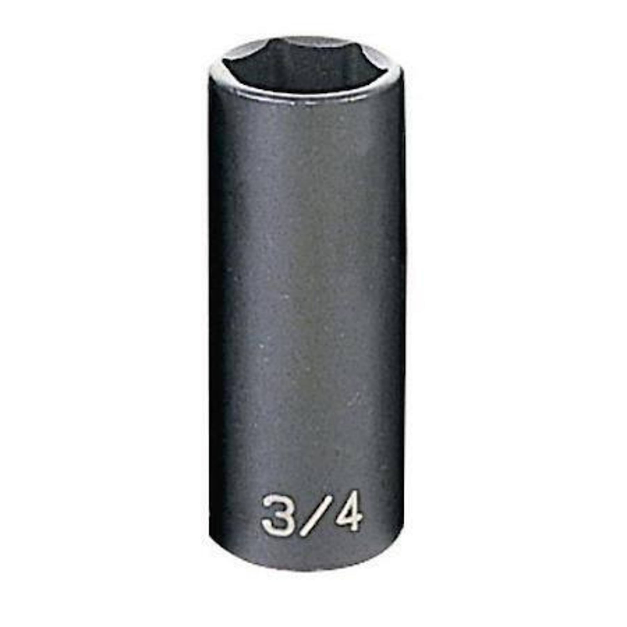 Grey Pneumatic 3/8in. Drive 3/4in. Semi-Deep 6-Point Socket, Model# GRE1024SD